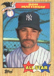 1987 Topps Baseball Cards      606     Don Mattingly AS